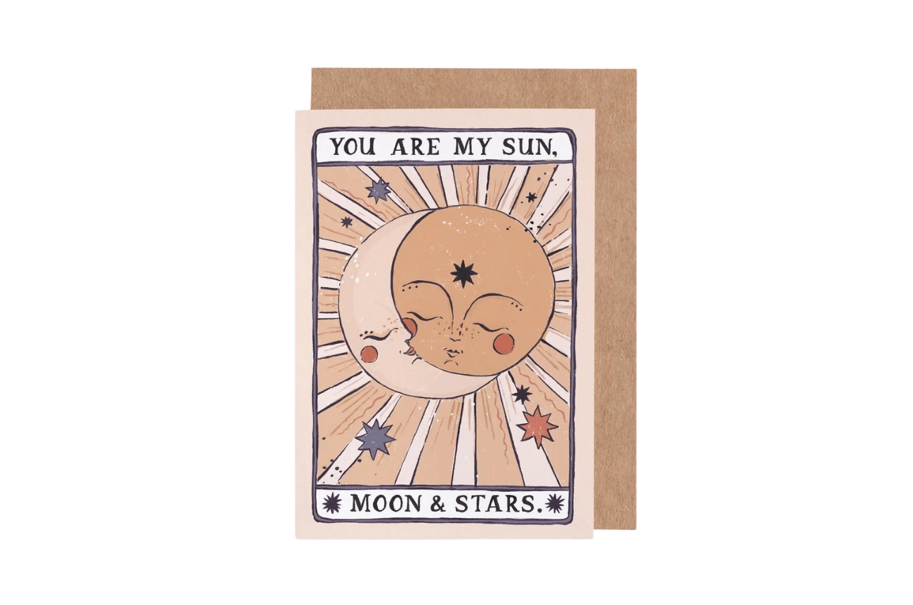 Sister Paper Co. You Are My Sun Moon + Stars Sustainable Greeting Cards- Tarot Collection