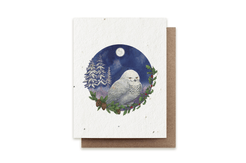 The Bower Studio Holiday Owl Individual Plantable Seed Cards