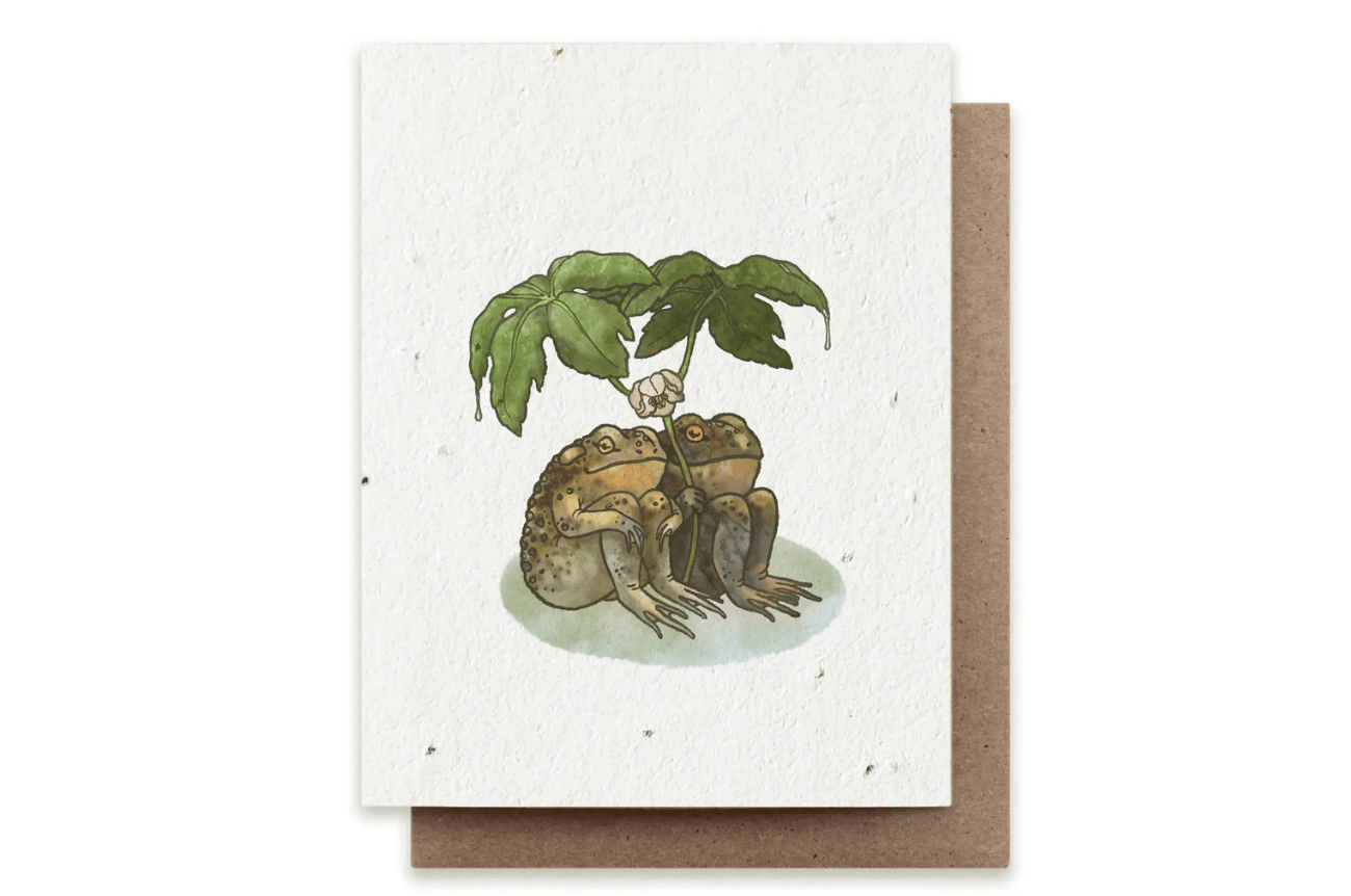 The Bower Studio Two Toads Individual Plantable Seed Cards