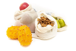 Organic Cotton Produce Bags - Set of 6 - The Waste Less Shop