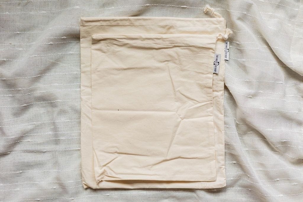 The Waste Less Shop Organic Cotton Produce Bags - Set of 6